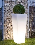 EPSTEIN-DESIGN Beleuchteter Pflanztopf Quadro 100 cm Hhe