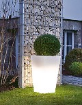 EPSTEIN-DESIGN Beleuchteter Pflanztopf Quadro 68 cm Hhe
