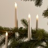 SIRIUS LED-Christbaumkerzen Carolin White 10er-Set, warmweie LED, Batteriebetrieb, Timer, mit Fernbedienung