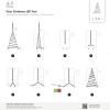FAIRYBELL LED-Tr-Weihnachtsbaum fr Haustren und Wnde, 2,1 m, 60 warmweie LED 