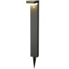 LUMINEO Solar-Standleuchte Yukon, HighPower, 600 Lumen, Edelstahl, Bewegungsmelder, 40 SMD-LED Warmwei, 70 cm