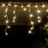 FHS LED-Eisregen-Lichterkette 480 LED warmwei
