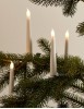 SIRIUS LED-Christbaumkerzen Carolin White 10er-Set, warmweie LED, Batteriebetrieb, Timer, mit Fernbedienung