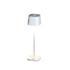 KONSTSMIDE LED-Akku-Tischleuchte Capri Mini Aluminium wei, warmwei (2200k oder 3000k), inkl. Dimmer, IP 54