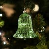 SIRIUS LED-Glocke Luna Bell Bottle-Green 10 cm, 5 warmweie LED, Batteriebetrieb mit Timer, fernbedienbar