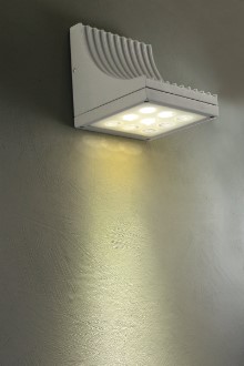 HEITRONIC Tyra grau LED-Wandleuchte Aluminium-Druckguss Warmwei