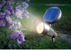 ESOTEC LED-Solarspot Aluminium warmweiss