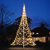 FAIRYBELL LED-Fahnenmast-Weihnachtsbaum 6 m, 900 warmweie LED