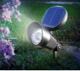 ESOTEC LED-Solarspot Aluminium weiss