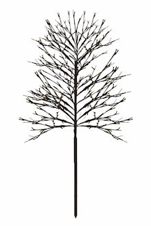 SIRIUS LED-Lichterbaum Noah Tree schwarz 220 cm, 480 LED warmwei, fernbedienbar