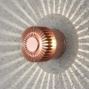 KONSTSMIDE Monza Effekt Small CU LED-Wandleuchte 3 Watt Aluminium kupferfarben Warmwei�