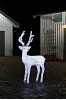 KONSTSMIDE 3D-LED-Acryl-Lichtfigur Stehendes Rentier-Mnnchen weie LED