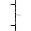 LUMINEO LED-Lichterkette DuraWise Twinklelight, Ricelight-LED warmwei, Batteriebetrieb, Timer, schwarzes Kabel