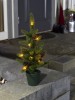 KONSTSMIDE LED-Weihnachtsbaum mit Topf 45 cm 10 warmweie LED batteriebetrieben mit Timer