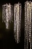 LUMINEO LED-Wasserfall Cascade Silber, warmweie LED Flashing-Effekt