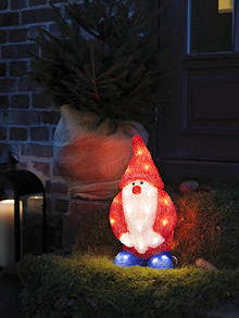 KONSTSMIDE LED-Acryl-Figur Weihnachtsmann warmweie LED