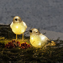 KONSTSMIDE LED-Acryl-V�gel Kohlmeisen 5er-Set warmwei�e LED