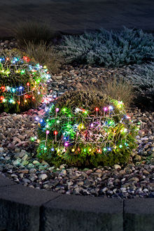 KONSTSMIDE Tropfen-Lichterkette Firecracker 360 RGB-LED-Tropfen, Silberdraht, Slow-Farbwechsel