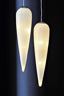 SIRIUS LED-Dekozapfen Heaven Icicle 2er-Set 14 cm, 10 warmweie LED, Batteriebetrieb mit Timer, fernbedienbar