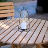 SIRIUS LED-Echtglas-Laterne Albert schwarz Outdoor Tisch und Hngelaterne