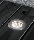 KONSTSMIDE Mini LED-Bodeneinbauleuchte Edelstahl Warmweiss 3er-Set 70mm