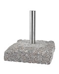 ZONE / ARISTO Granit-Standfu Maxi naturbelassen quadratisch 25 cm fr 3 cm Stbe