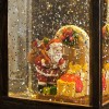 KONSTSMIDE LED-Schneelaterne Klein Weihnachtsmann, wassergefllt, 1 warmweie LED, batteriebetrieben, Timer
