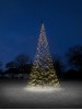 FAIRYBELL LED-Fahnenmast-Weihnachtsbaum 8 m, 1500 warmweie LED