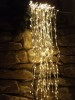 LUMINEO LED-Wasserfall Cascade Silber warmweie LED mit Flashing-Effekt