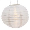 LUMINEO Solar-Lampion Big LED China-Laterne 28 cm Warmweiss