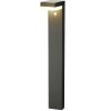LUMINEO Solar-Standleuchte Yukon, HighPower, 600 Lumen, Edelstahl, Bewegungsmelder, 40 SMD-LED Warmwei, 70 cm