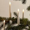 SIRIUS LED-Christbaumkerzen Carolin White 10er-Set, warmweie LED, Batteriebetrieb, Timer, mit Fernbedienung