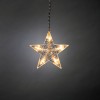 KONSTSMIDE LED-Sternenlichtervorhang 11 Sterne, 85 LED warmwei