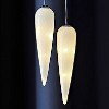 SIRIUS LED-Dekozapfen Heaven Icicle 2er-Set 14 cm, 10 warmweie LED, Batteriebetrieb mit Timer, fernbedienbar