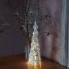 SIRIUS LED-Leuchtbaum Kirstine Tree Silver 43 cm, 15 warmweie LED, Batteriebetrieb mit Timer, fernbedienbar