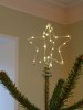 SIRIUS LED-Baumspitze Christmas-Top Star Silver, warmweie LED, Batteriebetrieb, Timer, fernbedienbar