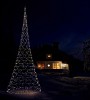 FAIRYBELL LED-Fahnenmast-Weihnachtsbaum 8 m, 1500 warmweie LED