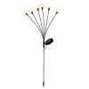 LUMINEO Solar-LED-Pflanzenstecker Swing-Lights, 6 freischwingende LED warmweiss