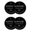 SIRIUS Batterie, Knopfzelle CR 2450, Lithium, 3 Volt 4er-Pack