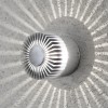 KONSTSMIDE Monza Effekt Small LED-Wandleuchte 3 Watt Aluminium Warmwei