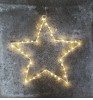 SIRIUS LED-Stern Liva Star Small White 40 warmweie LED-Tropfen batteriebetrieben mit Timer
