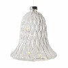 SIRIUS LED-Glocke Luna Bell Clear-White 10 cm, 5 warmweie LED, Batteriebetrieb mit Timer, fernbedienbar