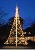FAIRYBELL LED-Fahnenmast-Weihnachtsbaum 6 m, 900 warmweie LED