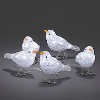 KONSTSMIDE 3D-LED-Acryl-Figuren Vgel 5er-Set weie LED