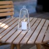 SIRIUS LED-Echtglas-Laterne Albert wei Outdoor Tisch und Hngelaterne
