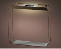 LUMINEO Solar-Wandleuchte, Solar-Regal, 6 LED warmwei