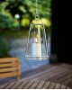 SIRIUS LED-Echtglas-Laterne Albert wei Outdoor Tisch und Hngelaterne