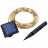 ESOTEC Solar LED-Lichtschlauch 12  Meter 100 LED warmwei mit Blinkfunktion