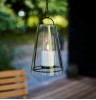SIRIUS LED-Echtglas-Laterne Albert schwarz Outdoor Tisch und Hngelaterne