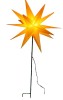 FHS LED-3D-Weihnachtsstern Gelb 58 cm, Standmodell, LED-Birne warmwei�, Kunststoff, Au�en-Betrieb, Timer